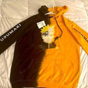 Hot topic Naruto split dye hoodie. Size XL